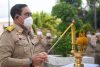 Thailand's Prime Minister Prayuth Chan-ocha offers prayers at a shrine at the Interior Ministry in Bangkok, Thailand, 3 October 2022 (Photo: Reuters/Chalinee Thirasupa).